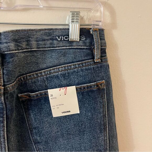 Vigoss Royce / Stitch Fix Jeans Size 25 Blue Denim 70's Wide Leg NWT - Picture 9 of 12